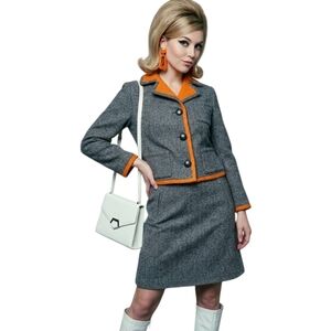 M 1960s Space Age Mod Set: WÉBÉ Paris x Lily Simon Montreal Wool Mad Men